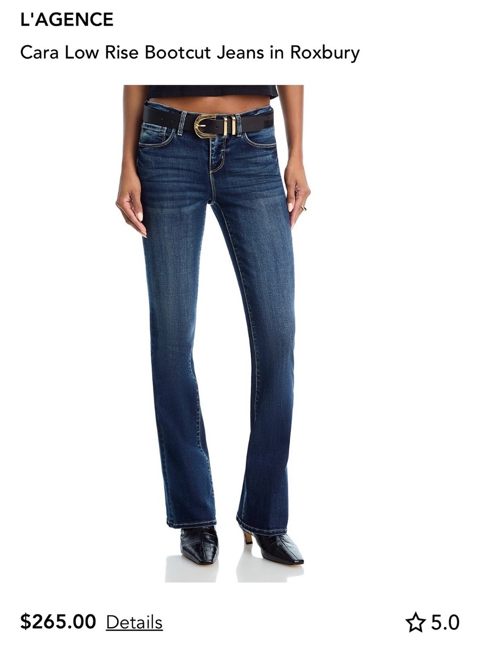 L'Agence Cara Low Rise Bootcut in Roxbury 27